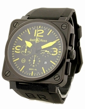 Bell & Ross BR01 BR-01-94-BLK-SBLA-YEL Automatic Watch
