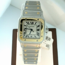 Cartier Santos W20011C4 White Dial Watch