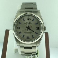 Rolex Airking 114234 Beige Band Watch