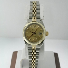 Rolex Datejust Ladies 69173 Beige Dial Watch