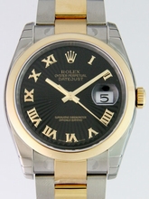 Rolex Datejust Men's 116203 Silver/Gold Band Watch