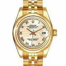 Rolex President Ladies 179165 Yellow Dial Watch