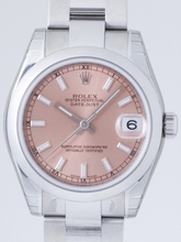 Rolex President Midsize 178240 Pink Dial Watch