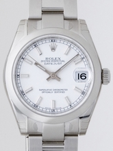 Rolex President Midsize 178240 White Band Watch