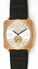 Bell & Ross BRS BR S Mecanique Pink Gold Ladies Watch