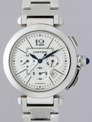 Cartier Pasha W31085M7 White Band Watch