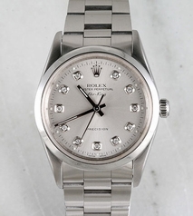 Rolex Airking 14000 Silver Dial Watch