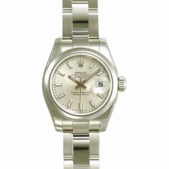Rolex Datejust Ladies 179160 Beige Band Watch