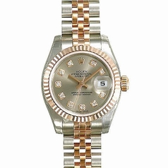 Rolex Datejust Ladies 179171 Diamond Dial Watch
