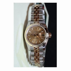 Rolex Datejust Ladies 179173 Beige Dial Watch