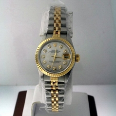 Rolex Datejust Ladies 67173 Diamond Dial Watch