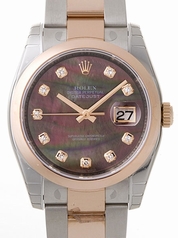 Rolex Datejust Men's 116201 Black Dial Watch