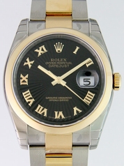 Rolex Datejust Men's 116203 Silver/Gold Band Watch