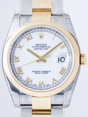 Rolex Datejust Men's 116203 White Dial Watch