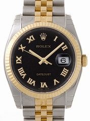 Rolex Datejust Men's 116233 Black Dial Watch