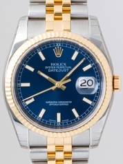 Rolex Datejust Men's 116233 Blue Dial Watch