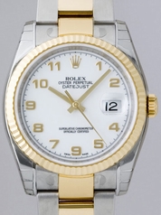 Rolex Datejust Men's 116233 White Dial Watch