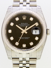 Rolex Datejust Men's 116234 Stainless Steel Bezel Watch
