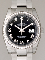 Rolex Datejust Men's 116244 Black Dial Watch