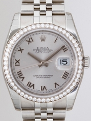 Rolex Datejust Men's 116244 Diamond Bezel Watch