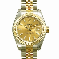 Rolex Datejust Midsize 178273 Gold Dial Watch