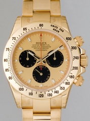 Rolex Daytona 116528 Gold Band Watch