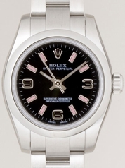 Rolex Oyster Perpetual Ladies 176200 Black Dial Watch