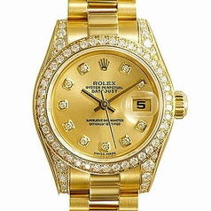Rolex President Ladies 179158 Yellow Band Watch