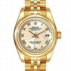 Rolex President Ladies 179165 Yellow Dial Watch