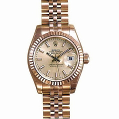 Rolex President Ladies 179175 Rose Dial Watch