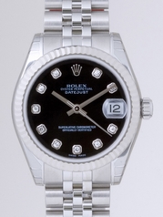Rolex President Midsize 178274 Black Dial Watch