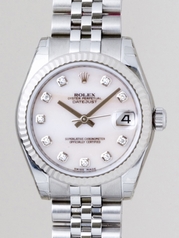 Rolex President Midsize 178274 White Dial Watch