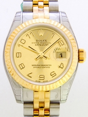 Rolex President Midsize 179173 Yellow Dial Watch