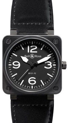 Bell & Ross BR01 BR 01-92 Black Band Watch