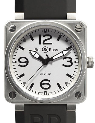 Bell & Ross BR01 BR 01-92 White Dial Mens Watch