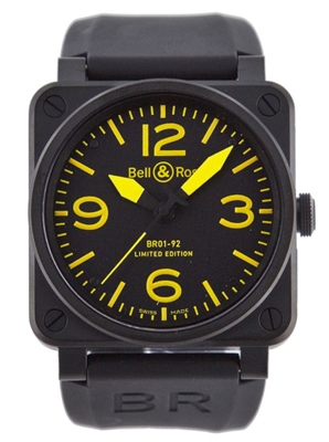 Bell & Ross BR01 BR-01-92-YELLOW Mens Watch