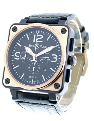 Bell & Ross BR01 BR-01-94-BICOLOR Mens Watch