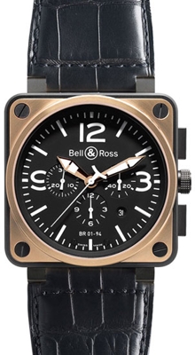 Bell & Ross BR01 BR 01-94 Black Dial Watch