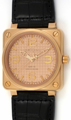 Bell & Ross BR01 BR01-92 Gold Ingot Mens Watch