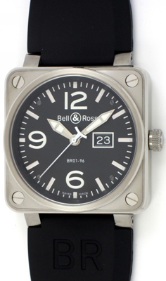 Bell & Ross BR01 BR01-96-S Mens Watch