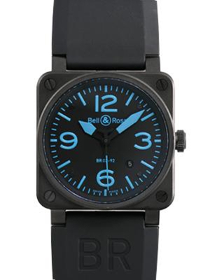 Bell & Ross BR01 BR03-92S-BLUE Mens Watch