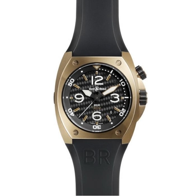 Bell & Ross BR02 BR 02-92 Rose Gold Case Watch