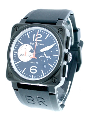 Bell & Ross BR03 BR-03-94-BKSL-CAR Mens Watch