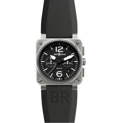 Bell & Ross BR03 BR 03-94 Rubber Band Watch