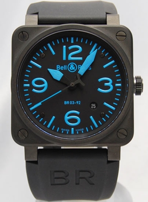 Bell & Ross BR03 BR03-92-BLUE Mens Watch