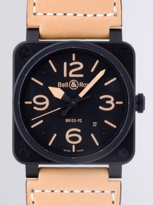 Bell & Ross BR03 BR03-92 HERITAGE SHADOW Mens Watch