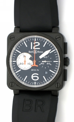 Bell & Ross BR03 BR03-94-CF-B&W Mens Watch