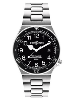 Bell & Ross Professional TYPE MARINE Black Dial Watch