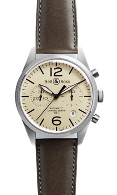 Bell & Ross Vintage BR 123 Original Beige Mens Watch