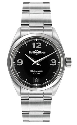 Bell & Ross Vintage Medium Auto Black Mens Watch